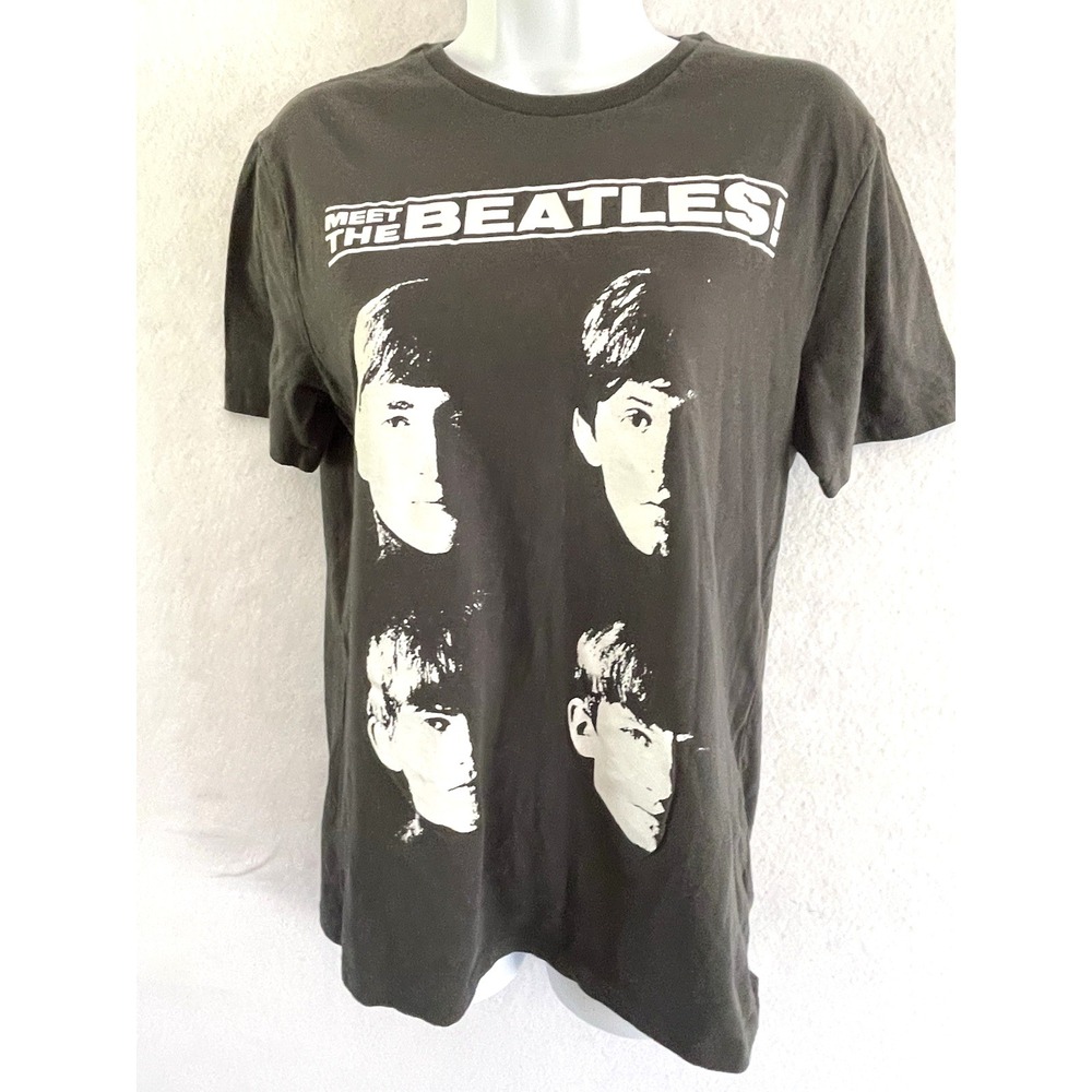Y2K Old Navy Beatles T-Shirt Gray‎ SP Indie Sleaze Grunge Rock